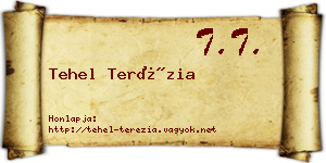Tehel Terézia névjegykártya